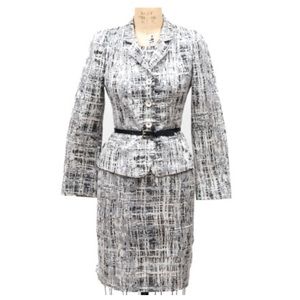 max mara tweed dress suit set